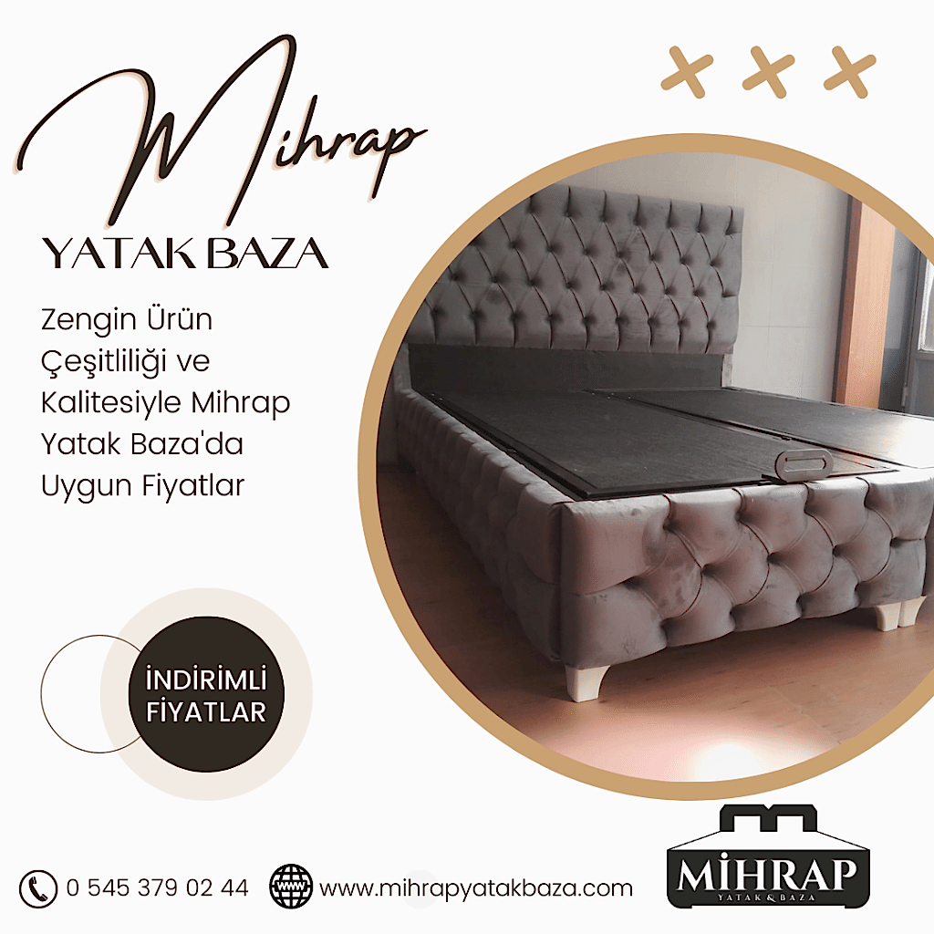 Yatak, Baza ve Başlık Modelleri - Mihrap Yatak Baza