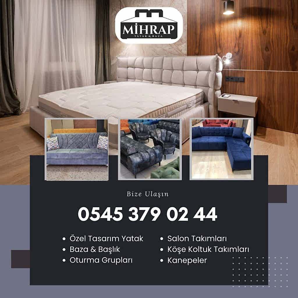 Kendi üretimimiz yatak, kanepe, oturma grupları